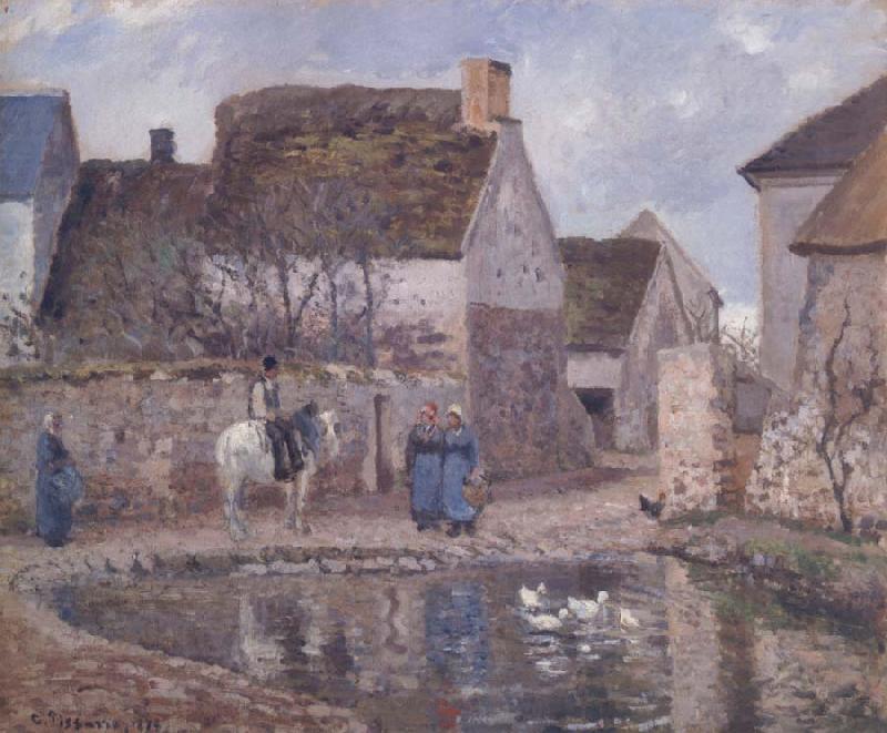 Camille Pissarro The pond at Ennery China oil painting art